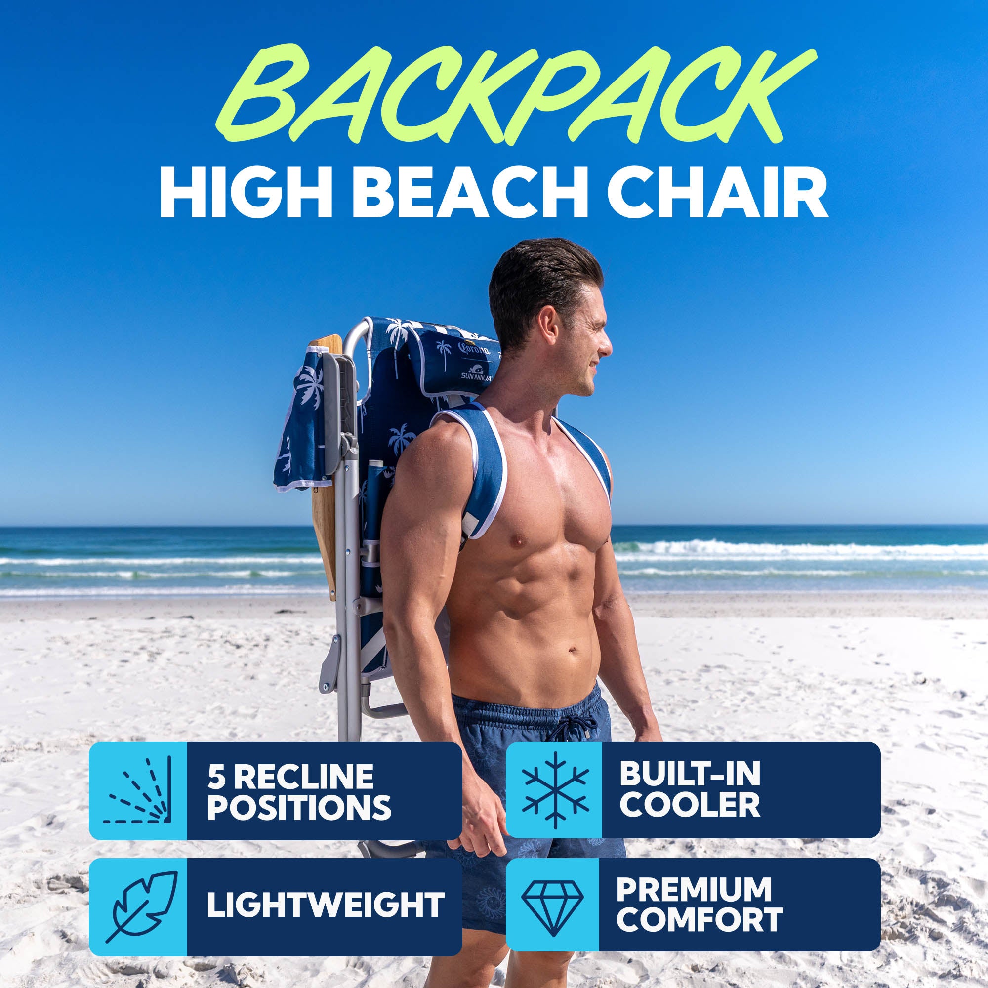 Corona High Beach Chair - 1 pc