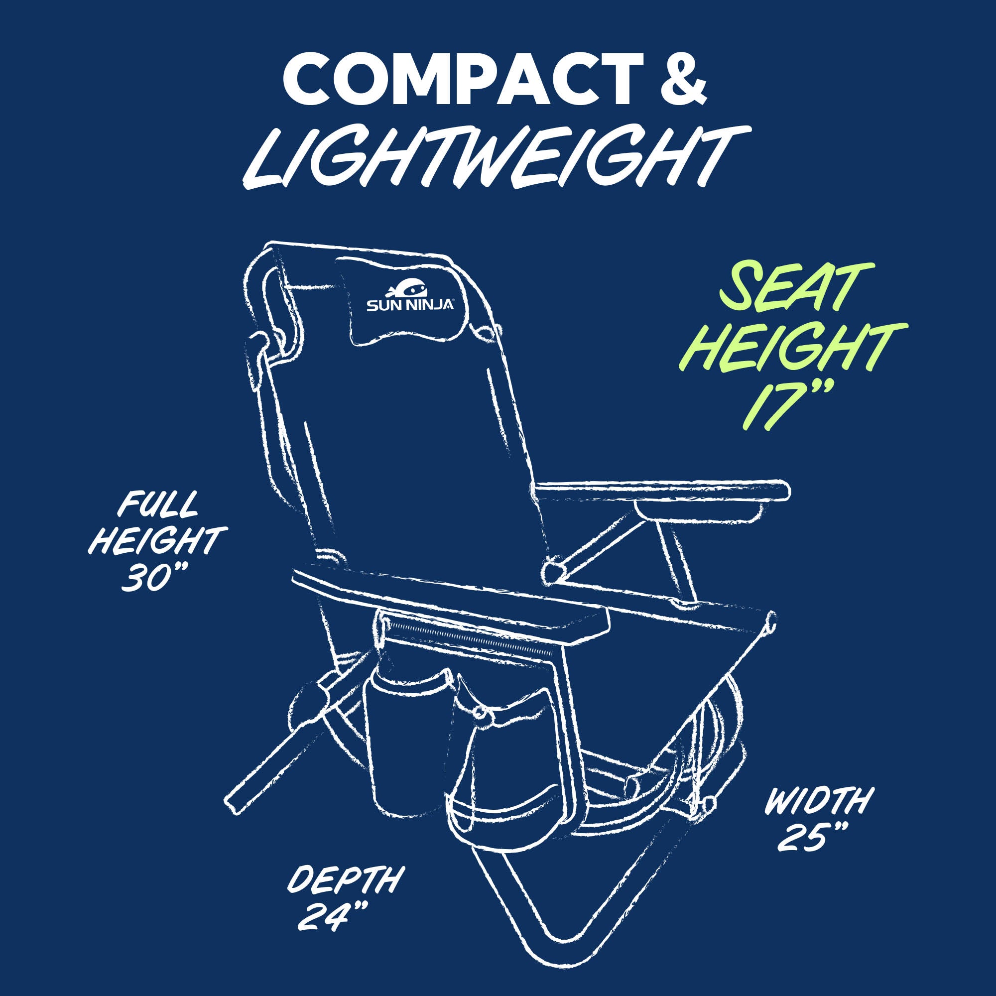 Corona High Beach Chair - 1 pc