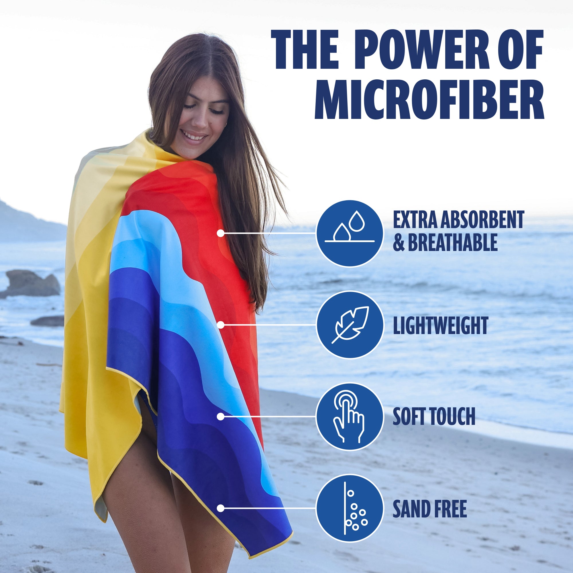 SUN NINJA MICROFIBER BEACH TOWEL
