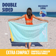 Load image into Gallery viewer, SUN NINJA MICROFIBER BEACH TOWEL
