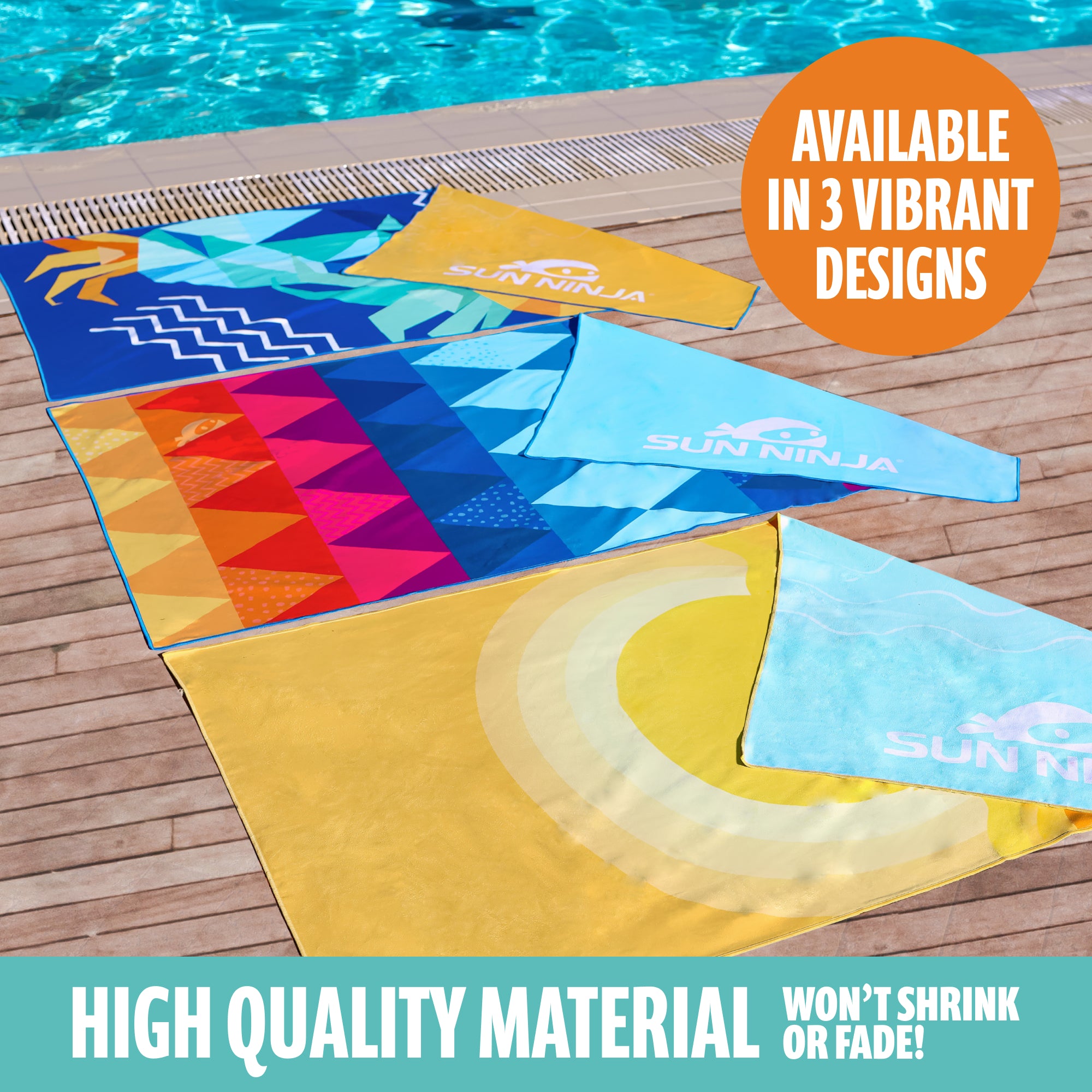 SUN NINJA MICROFIBER BEACH TOWEL