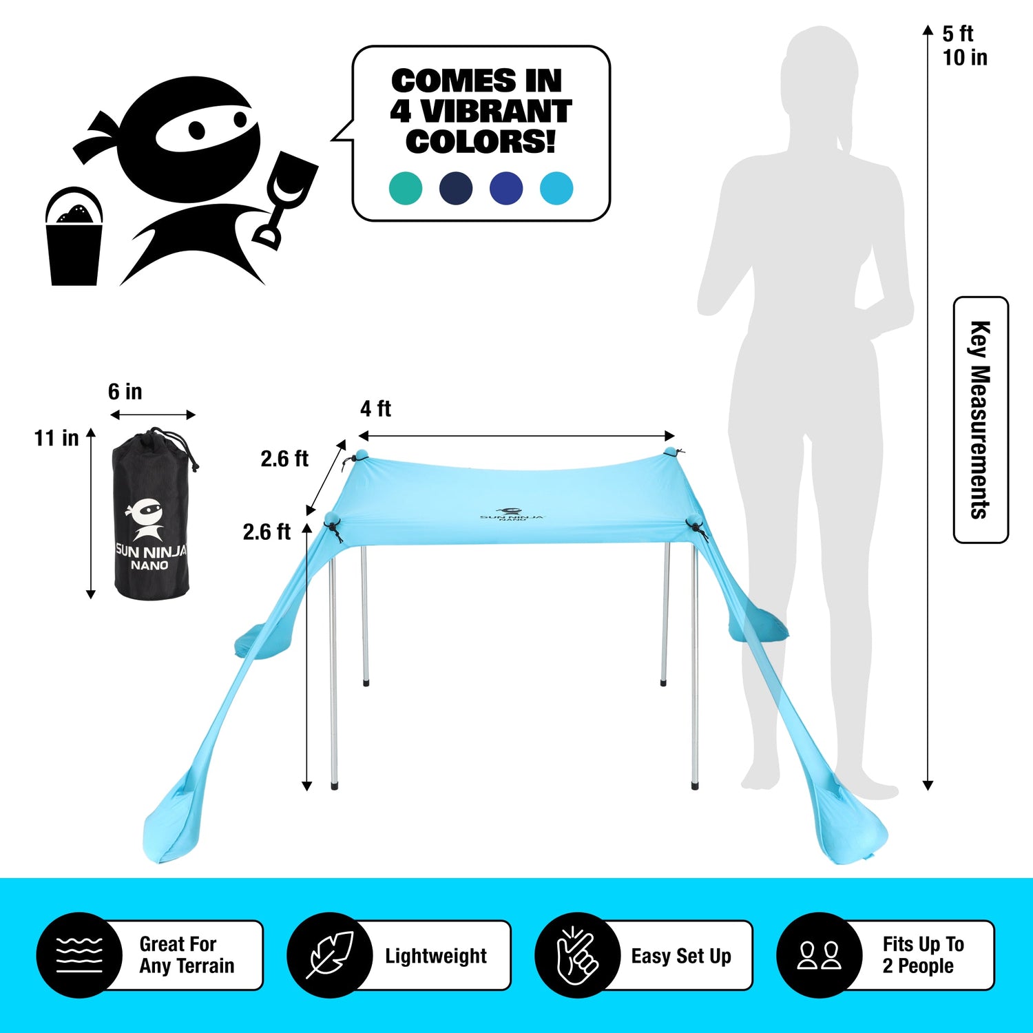 SUN NINJA TENT – NANO (mini)