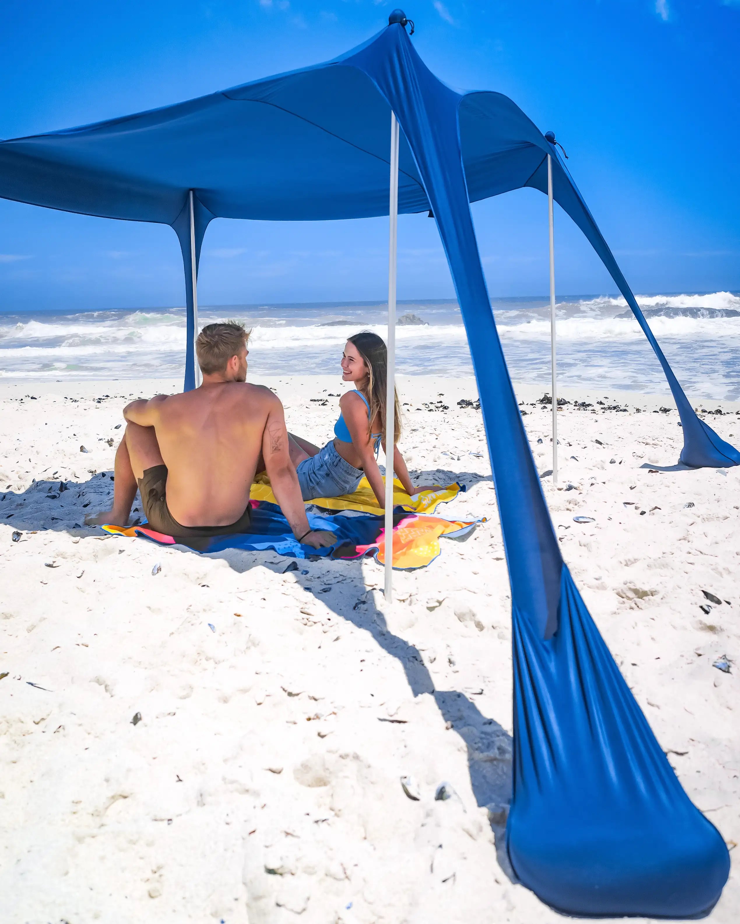 Pop Up Beach Tent Sun Shelter UPF50+, Outdoor Shade for Camping Trips,  Fishing, Backyard Fun or Picnics, 10*10FT 