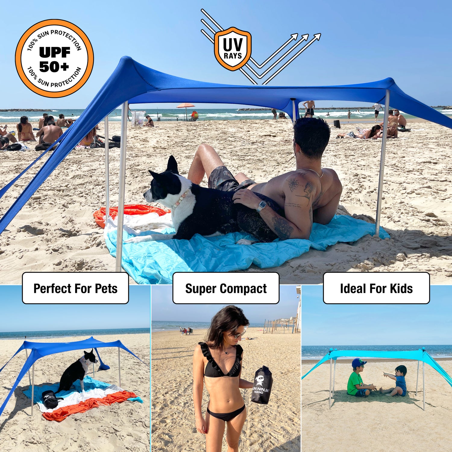 Sun ninja beach tent, Product packaging contest